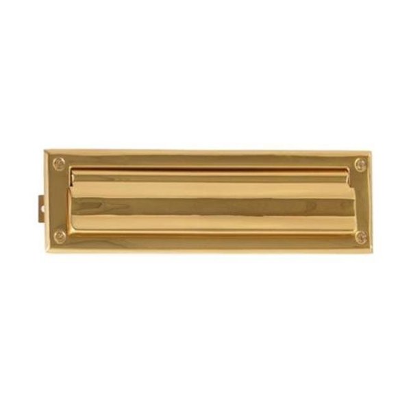 Brass Accents Brass Accents A07-M0050-605 Mail Slot - 3 in. x 10 in. - Polished Brass A07-M0050-605
